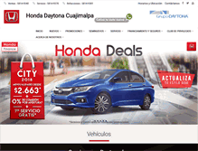 Tablet Screenshot of hondacuajimalpa.com